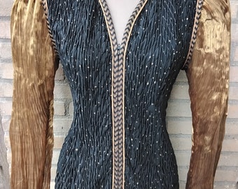 80s vintage jeanne marc ジェーンマーク ワンピース Vintage 1980s Jeanne Marc Designer Dress Long Sleeve Novelty