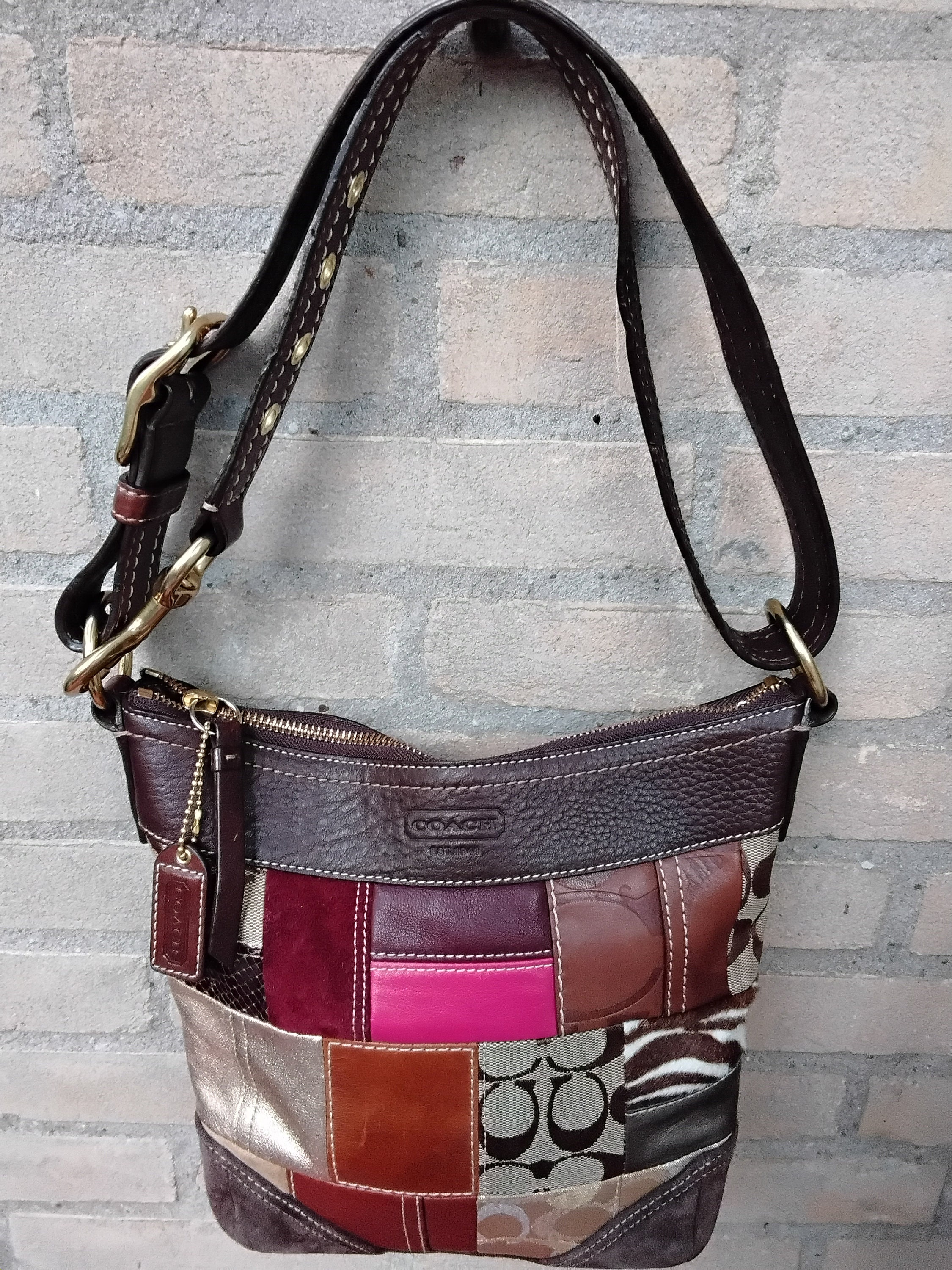 バッグ coach leather patchwork one shoulder bag Patchwork shoulder bag : r/Coach