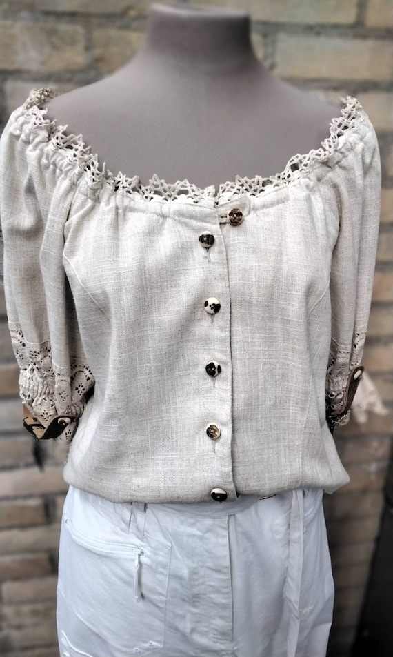Vintage  linen, cotton strickmoden size 12 UK aust