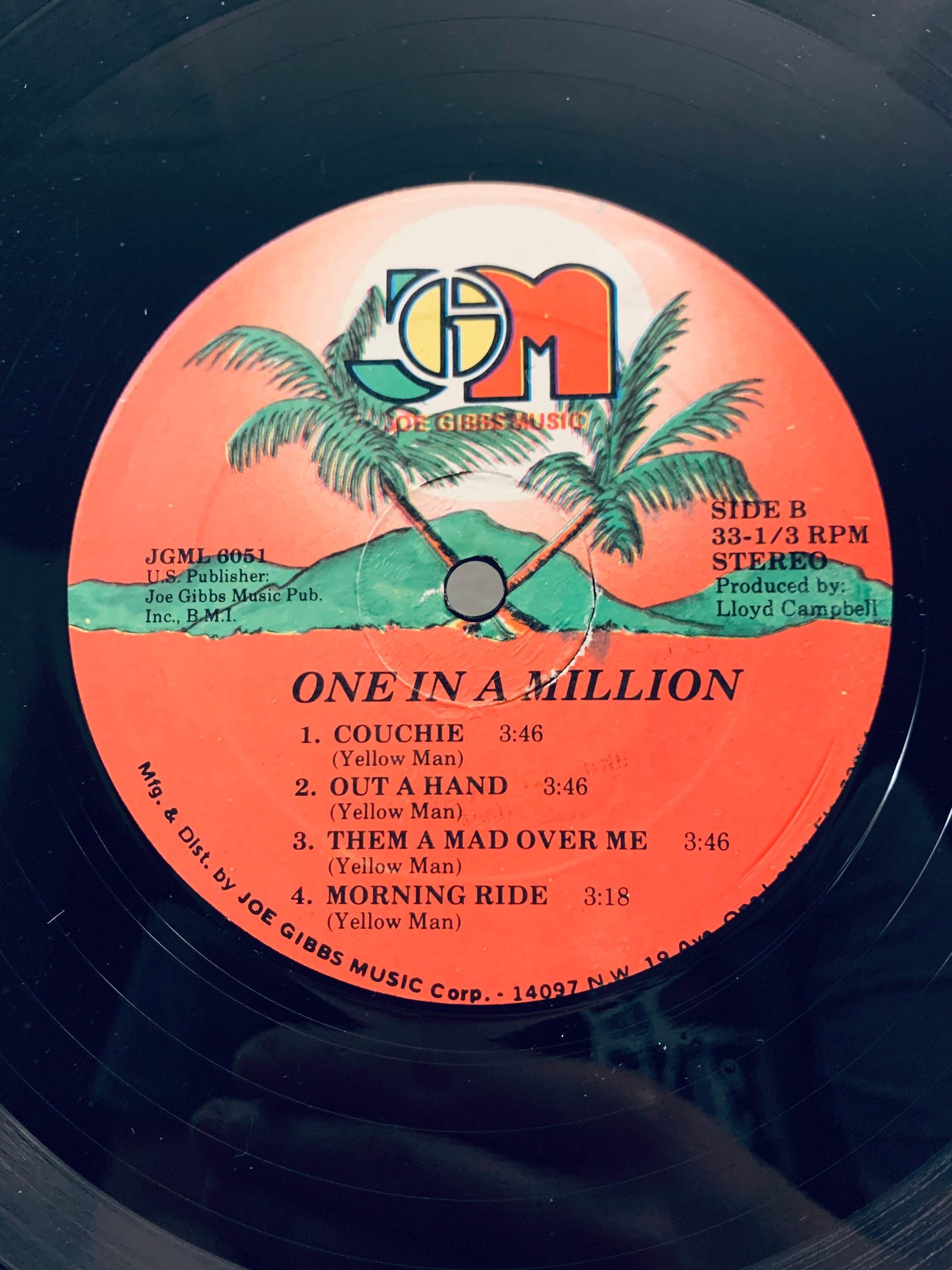 Yellowman One in a Million レコード ONE IN A MILLION - Jammers Record | ジャマーズレコード