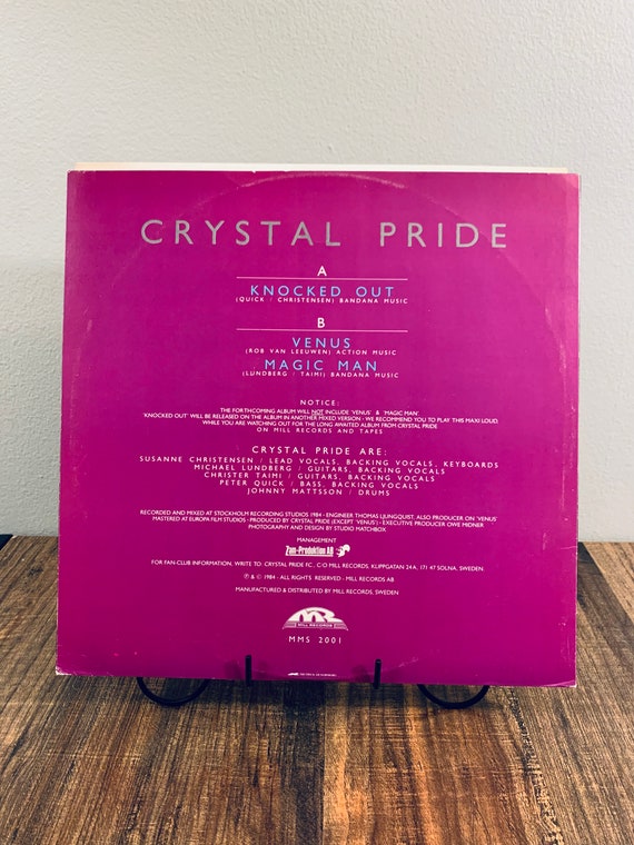 Crystal Pride - Knocked Out, Special Mixed Version, 1984 12” 45RPM