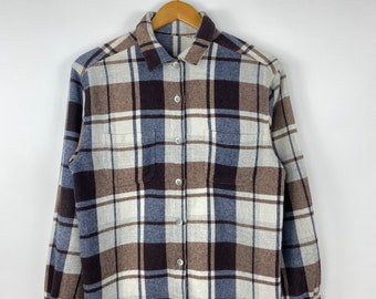 Vintage 80s 90s Flannel Shirt Jean Leduc Sport | EU S M