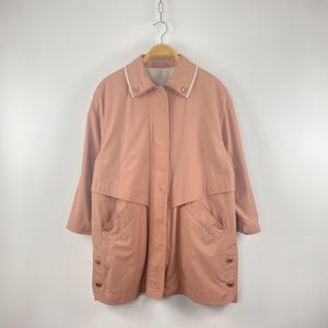 Vintage 80s 90s Parka Jacket Old Pink C&A | Size M/L