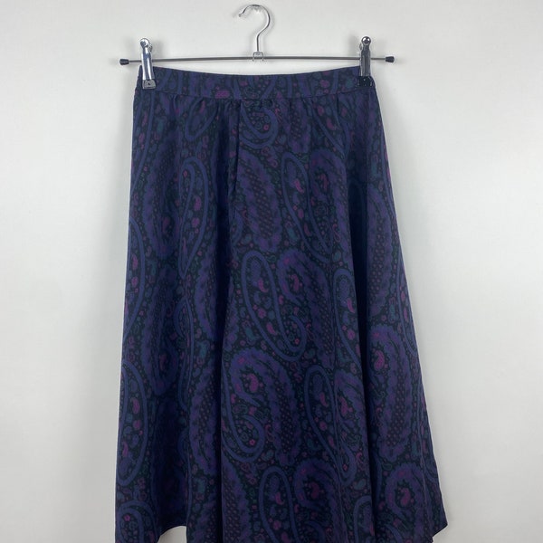 Vintage 90s Skirt Paisley Lilac | EU M