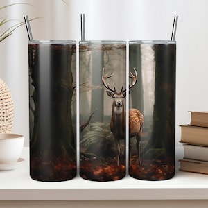 Deer Hunting Tumbler Wrap Png | Deer Tumbler Straight & Tapered Wrap PNG Sublimation | Hunting Tumbler Design Wrap | Tumbler Design for Men