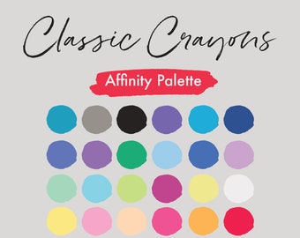Classic Crayons Color Palette for Affinity (Digital Download)