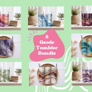 Geode Tumbler Wrap Png BUNDLE | Bundle of Geode Tumbler Wraps | Marble Geode Tumbler Wrap | Marble Tumbler Bundle | 20 Oz Tumbler Wrap PNG