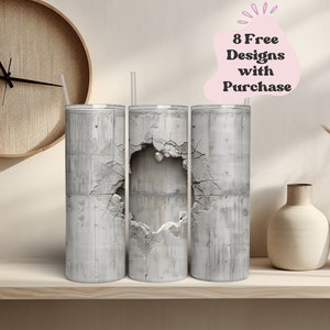 Men Tumbler Wrap PNG | Concrete Tumbler PNG | Sublimation PNG | Bullet Hole Tumbler | Mens Tumbler Png | Shattered Wall Tumbler wrap design