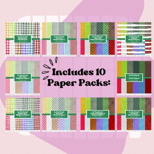Forestcore Digital Paper Bundle - Digital Scrapbook Paper Bundle - Cottagecore Digital Paper Bundle -  Woodland Colors Scrap Paper Packs