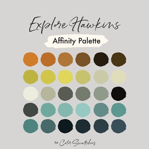 Explore Hawkins Affinity Palette | Nature Colors | Affinity Color Swatches | Nature Color Palette