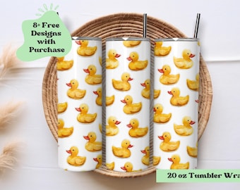 Rubber Ducks Tumbler Wrap PNG | Yellow Ducks Tumbler PNG | Rubber Ducky Tumbler | Cute Tumbler Png | Duck Tumbler wrap design