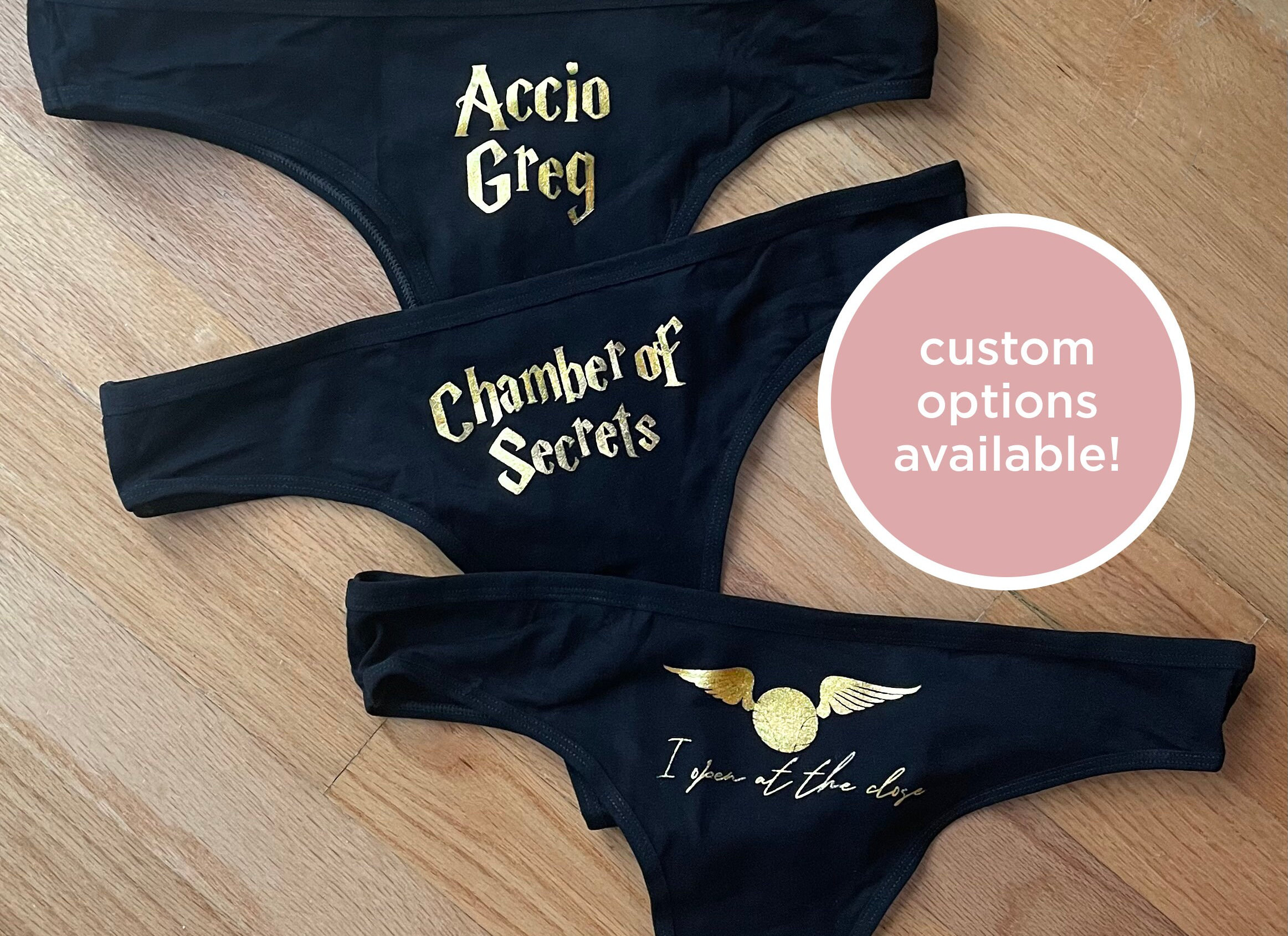 Wizard Muggle Naughty Sexy Panties Thong - Chamber of Secrets Bring Wand