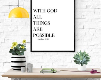 Christian Prints, Christian Wall Decor, Printable Decor - Etsy