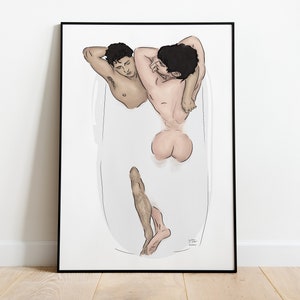 ROMANTIC BATH | Ready-to-frame print