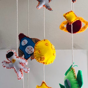 Space Cadet- Baby crib mobile