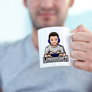 Gamer Mug with Personalised Character GamerTag/Name, Personalised Mug, Gamer Gift, Gift For Gamer, Gamer boy, Gamer Dad, Gifts For Him