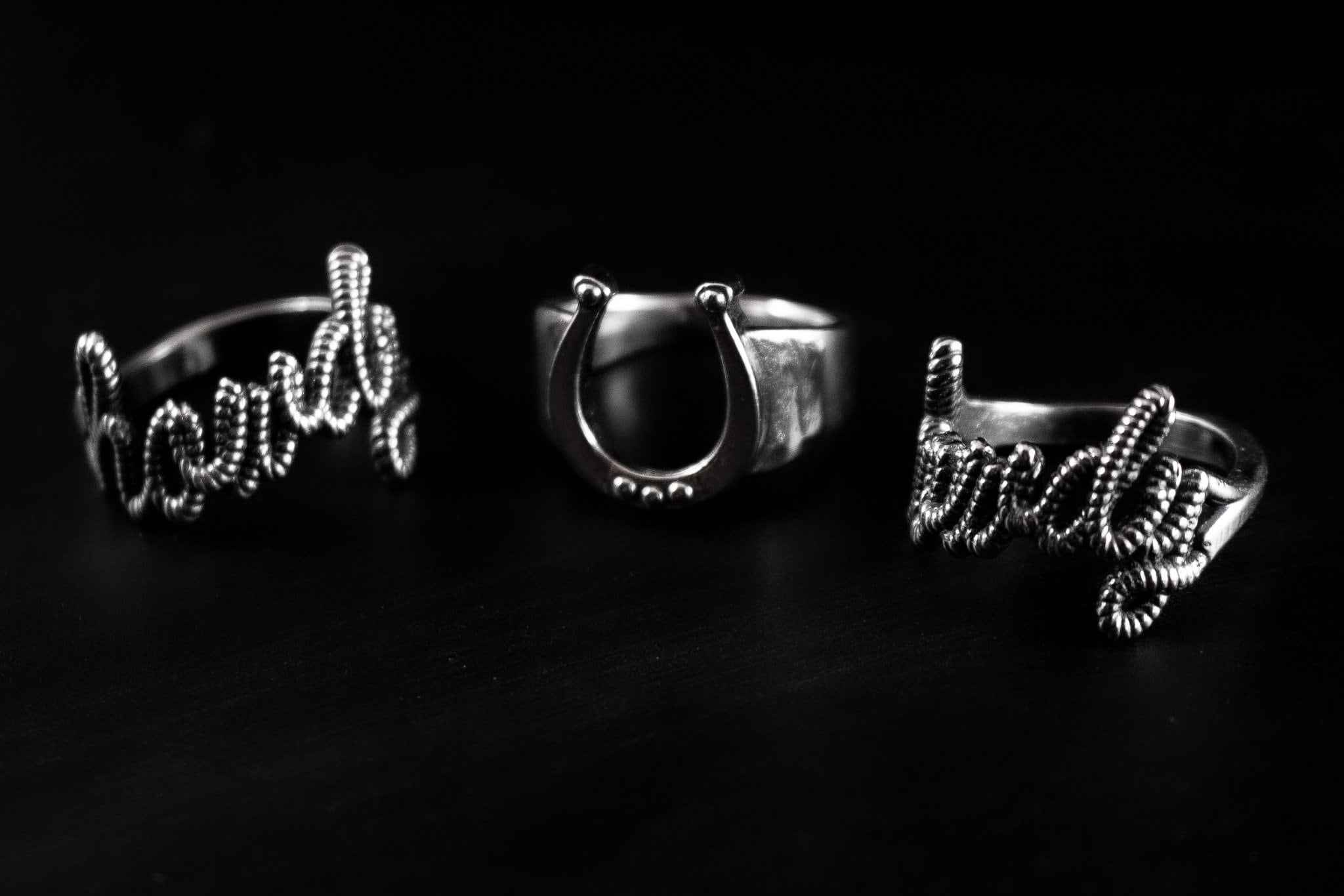 Anello A Ferro Di Cavallo In Argento Sterling 925 - Foto 9