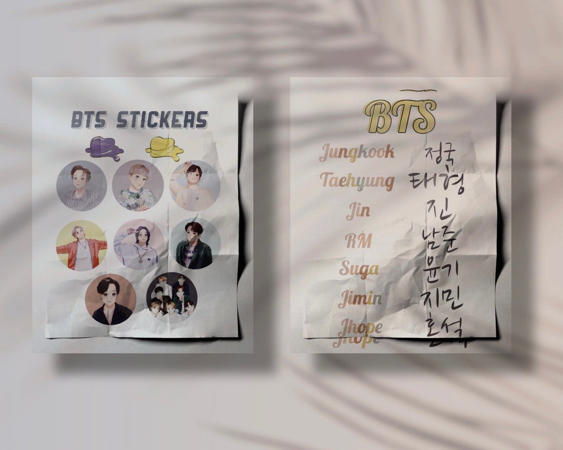 bts printable sticker 2021 bts butter instant download etsy