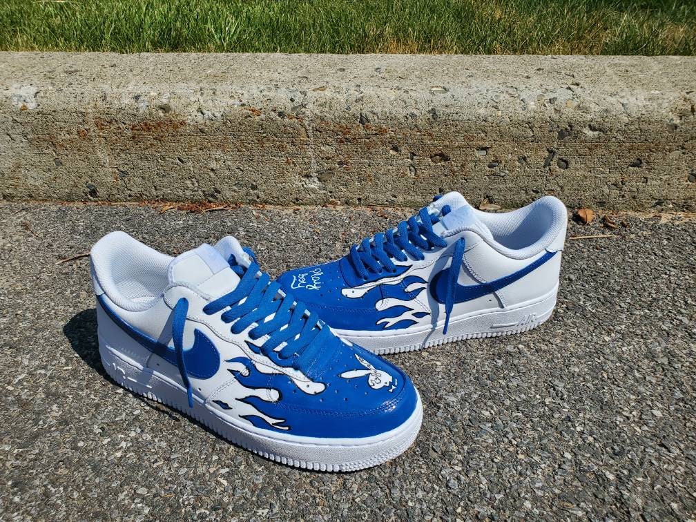 air force 1 kicks on fire