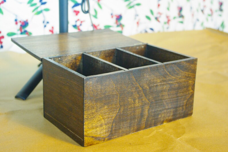 Custom Engraved Small Fliptop Wooden Tea Box Etsy