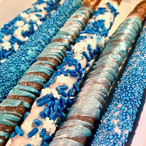 Gourmet Chocolate Covered Pretzel Rods • Choose Your Chocolate • Box of 6 or 12