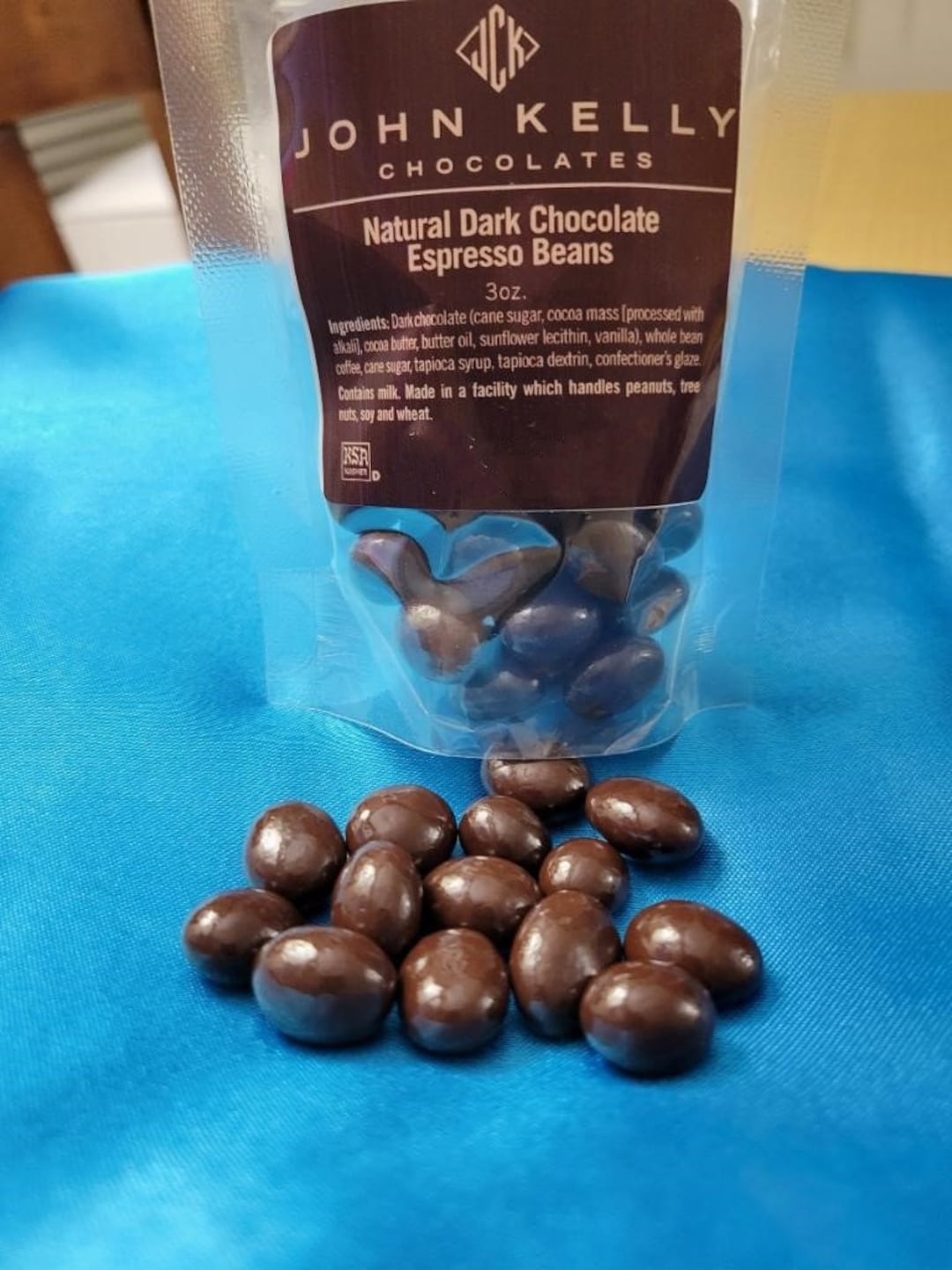 Dark Chocolate Coated Espresso Beans 3OZ Etsy