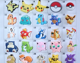 Pokemon Like Shoe Charms Set Of 10 US Seller