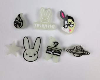 bad bunny crocs etsy