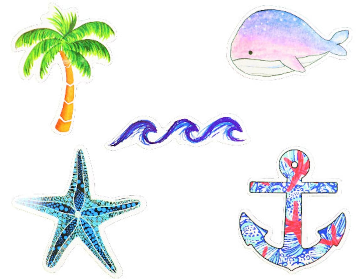 Cute VSCO Stickers 50 Pc Beachy stickers Vsco stickers | Etsy