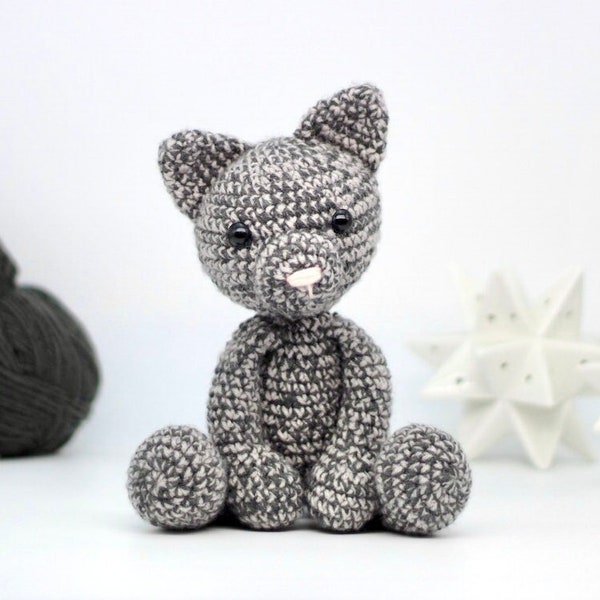 Cat Crochet Pattern PDF - Easy Crochet Cat Amigurumi Pattern - Crochet Kitten Amigurumi Cat Pattern - Animal Crochet Animal Pattern - UK/US