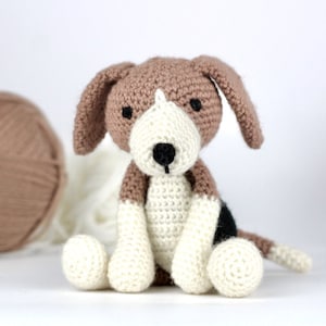 Beagle Dog Crochet Pattern PDF - Easy Crochet Dog Amigurumi Pattern - Amigurumi Dog Pattern - Beagle Crochet Beagle Pattern - UK/Au/US