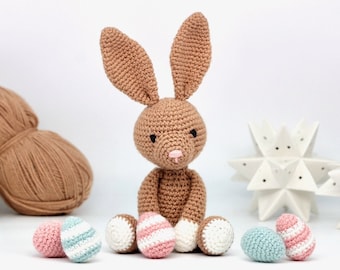 Easter Bunny Crochet Pattern PDF - Easter Crochet Bunny Amigurumi Pattern - Amigurumi Bunny Pattern - Cute Bunny Crochet Rabbit Pattern Easy