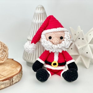 Santa Crochet Pattern PDF - Crochet Santa Amigurumi Pattern - Father Christmas Amigurumi Santa Pattern - Father Christmas Crochet - UK/Au/US