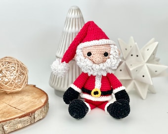 Santa Crochet Pattern PDF - Crochet Santa Amigurumi Pattern - Father Christmas Amigurumi Santa Pattern - Father Christmas Crochet - UK/Au/US