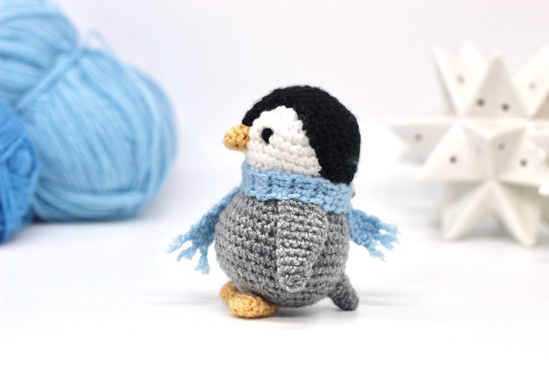 Penguin Crochet Pattern PDF Easy Crochet Penguin Amigurumi Pattern Amigurumi Penguin Pattern Christmas Crochet Christmas Pattern UK/US image 5