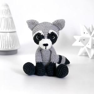 Miniature Crochet Handmade Raccoon Stuffed Animal – Adorable