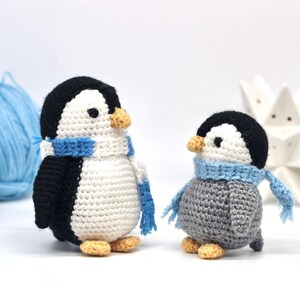 Penguin Crochet Pattern PDF Easy Crochet Penguin Amigurumi Pattern Amigurumi Penguin Pattern Christmas Crochet Christmas Pattern UK/US image 3