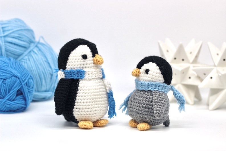 Penguin Crochet Pattern PDF Easy Crochet Penguin Amigurumi Pattern Amigurumi Penguin Pattern Christmas Crochet Christmas Pattern UK/US image 3