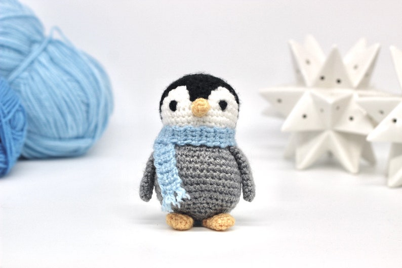 Penguin Crochet Pattern PDF Easy Crochet Penguin Amigurumi Pattern Amigurumi Penguin Pattern Christmas Crochet Christmas Pattern UK/US image 4