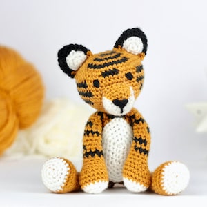 Tiger Crochet Pattern PDF - Crochet Animal Pattern - Crochet Tiger Pattern - Crochet Amigurumi Tiger - Crochet Toy - Download UK/Aus, US