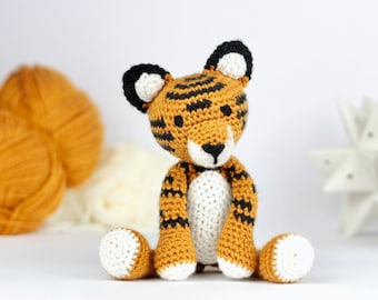 Tiger Crochet Pattern PDF - Crochet Animal Pattern - Crochet Tiger Pattern - Crochet Amigurumi Tiger - Crochet Toy - Download UK/Aus, US