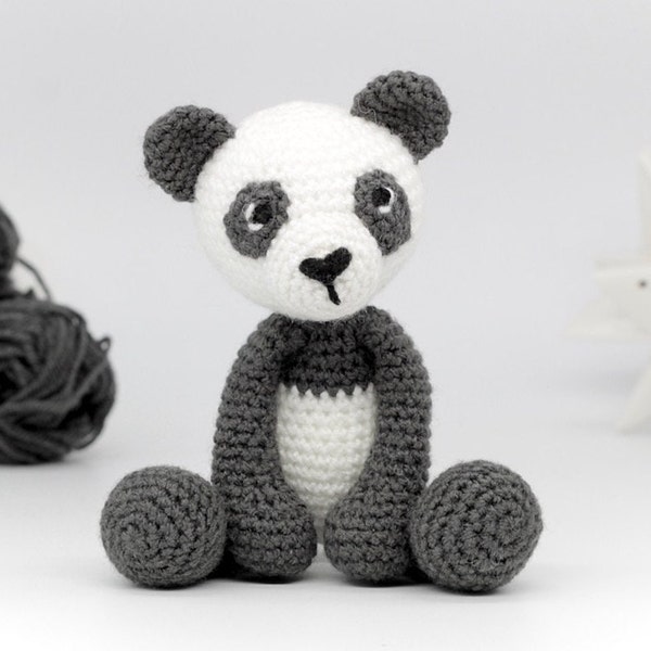 Panda Crochet Pattern PDF - Easy Crochet Panda Amigurumi Pattern - Amigurumi Panda Pattern - Animal Crochet Animal Pattern - Download UK/US