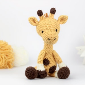 Giraffe Crochet Pattern PDF - Easy Crochet Giraffe Amigurumi Pattern - Amigurumi Giraffe Pattern - Animal Crochet Animal Pattern - UK/Au/US