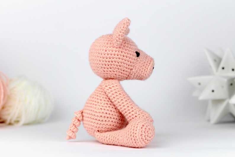 Pig Crochet Pattern PDF Easy Crochet Pig Amigurumi Pattern Amigurumi Pig Pattern Animal Crochet Animal Pattern Download UK/Au/US image 6