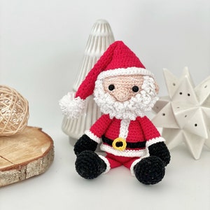 Amigurumi Christmas Crochet Patterns x4 PDF Santa Reindeer Snowman Elf Crochet Christmas Amigurumi Pattern Easy Crochet Toy UK/US image 5