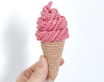 Ice Cream Crochet Pattern PDF - Crochet Ice Cream Amigurumi Ice Cream Pattern - Mr Whippy Swirl Crochet - Amigurumi Ice Cream Pattern - Eng