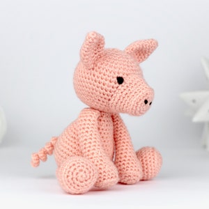 Pig Crochet Pattern PDF Easy Crochet Pig Amigurumi Pattern Amigurumi Pig Pattern Animal Crochet Animal Pattern Download UK/Au/US image 7