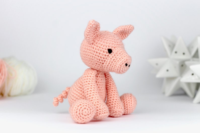 Pig Crochet Pattern PDF Easy Crochet Pig Amigurumi Pattern Amigurumi Pig Pattern Animal Crochet Animal Pattern Download UK/Au/US image 7