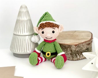 Christmas Elf Crochet Pattern PDF - Christmas Crochet Elf Amigurumi Pattern - Crochet Christmas Amigurumi Elf Pattern - UK/US