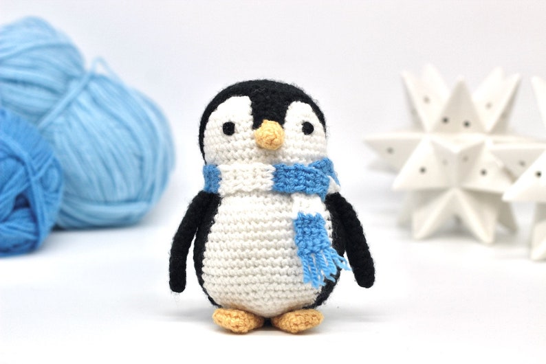 Penguin Crochet Pattern PDF Easy Crochet Penguin Amigurumi Pattern Amigurumi Penguin Pattern Christmas Crochet Christmas Pattern UK/US image 7